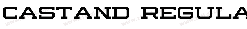 Castand Regular字体转换